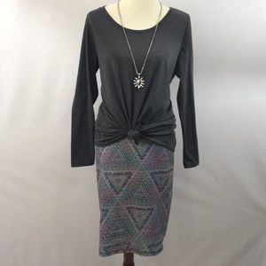 Lularoe Cassie with gray  Lynnae